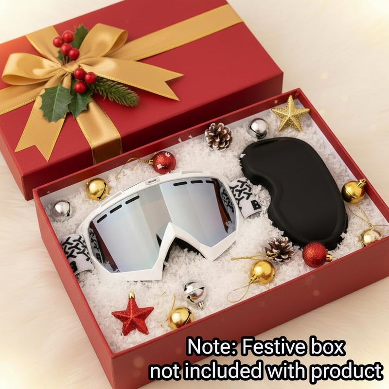 BATFOX Dirt Bike Goggles with Case - Motorcycle Motocross ATV Racing Safety Glasses, Best Christmas Gifts for Men Youth - Image 3